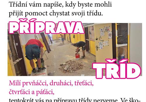 PŘÍPRAVA TŘÍD